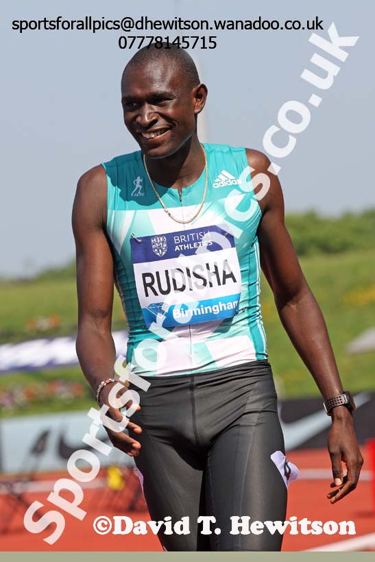 David Rudisha (KEN) after winning the 600 metres, IAAF Diamond League, Birmingham. Photo: David T. Hewitson/Sports for All Pics